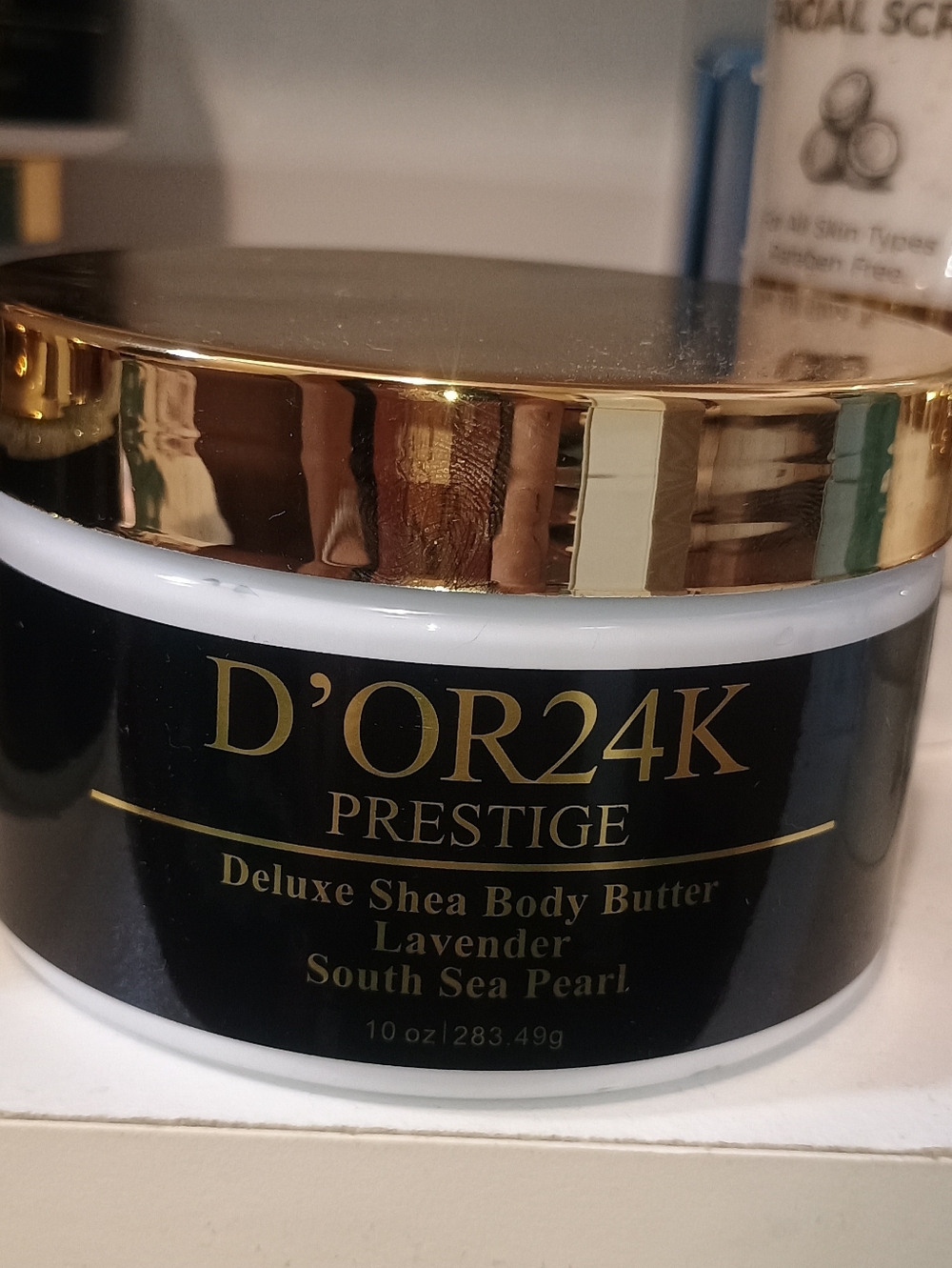 D'OR24K Prestige Deluxe Shea Body Butter - Black & Gold. NEW